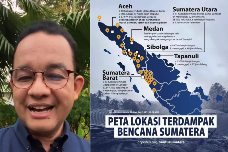 Anies Baswedan: Pemerintah Pusat Wajib Tetapkan Bencana Nasional untuk Aceh dan Sumatera